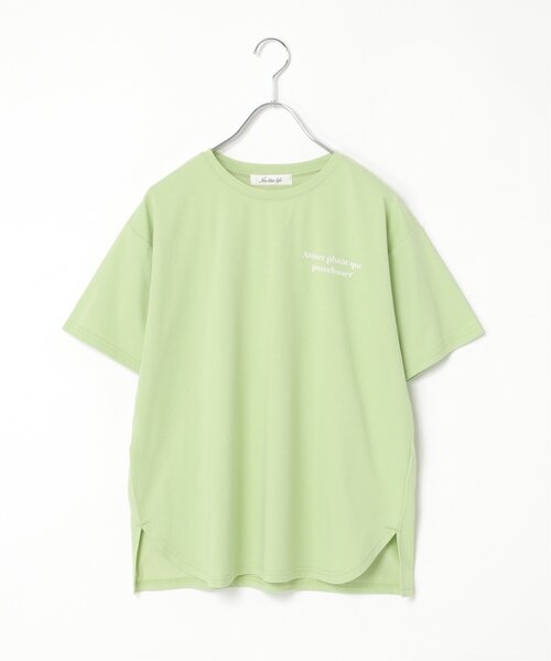 LBC（エルビーシー）の「【接触冷感】TCシルケットバックプリントTシャツ（Tシャツ/カットソー・レディース・ブラック/ホワイト/ライトオレンジ系/ライトグリーン・M）」の19枚目の写真