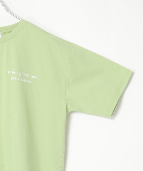 LBC（エルビーシー）の「【接触冷感】TCシルケットバックプリントTシャツ（Tシャツ/カットソー・レディース・ブラック/ホワイト/ライトオレンジ系/ライトグリーン・M）」の20枚目の写真