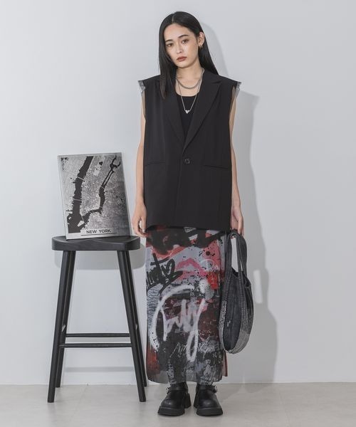 JEANASISバックギャザーピークドジレ JEANASIS（ジーナシス）の「バックギャザーピークドジレ/136593