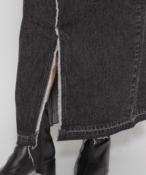 LOWRYS FARM（ローリーズファーム）の「ＣＯＮＥ／タイトロングＳＫ 131362（スカート・レディース・ブルー/ブラック/ネイビー・MEDIUM/LARGE）」の20枚目の写真