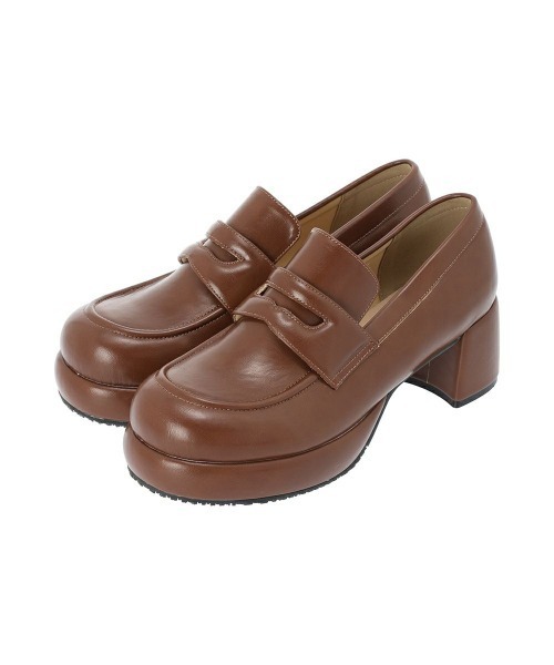 F i.n.t(フィント)の「レトロヒールローファー/fint フィント(ローファー・レディース・ブラウン/ブラウン系その他/ブラック×ベージュ・S/M/L)」の11枚目の写真