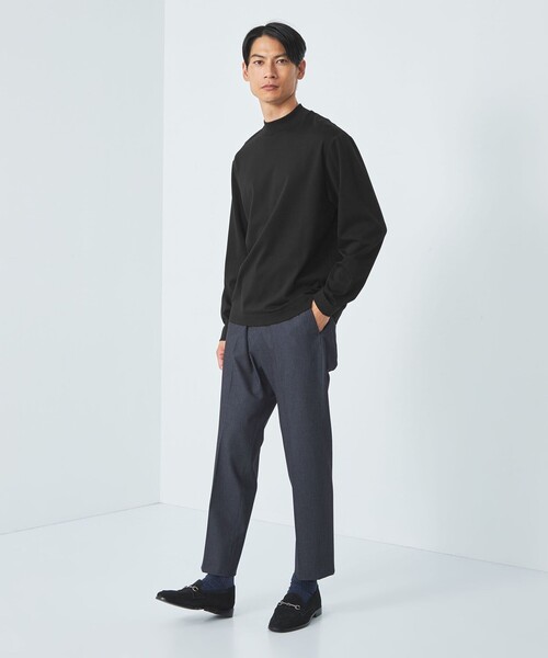 green label relaxing（グリーンレーベルリラクシング）の「L/A ポンチ モックネック カットソー（Tシャツ/カットソー・メンズ・ベージュ/ブラック/ホワイト・M/S/XL/L）」の18枚目の写真