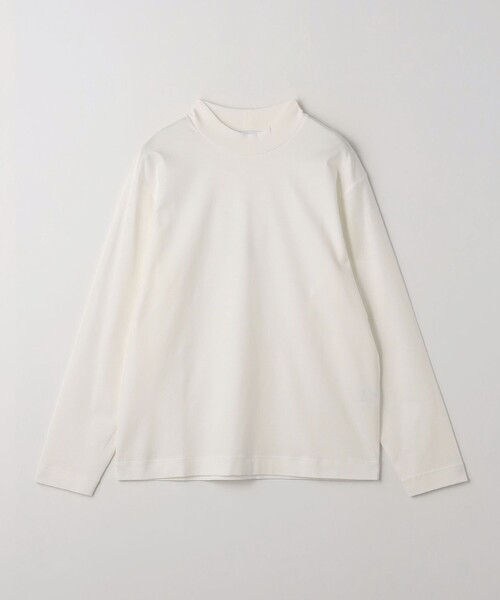 green label relaxing（グリーンレーベルリラクシング）の「L/A ポンチ モックネック カットソー（Tシャツ/カットソー・メンズ・ベージュ/ブラック/ホワイト・M/S/XL/L）」の5枚目の写真