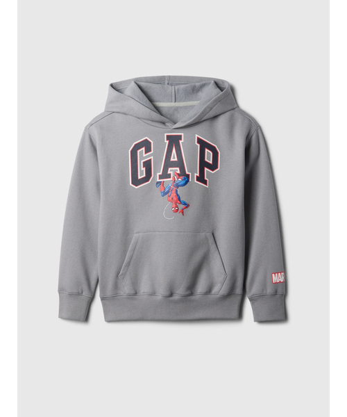 GAP(ギャップ)の「GapKids | マーベル スパイダーマン リラックス GAPロゴパーカー(パーカー・キッズ・グレー・110cm/120cm/130cm/140cm/150cm/160cm)」の4枚目の写真