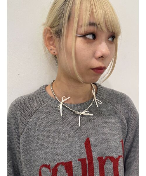 jouetie（ジュエティ）の「ミニリボンモチーフネックレス（ネックレス・レディース・シルバー/アイボリー・FREE）」の7枚目の写真