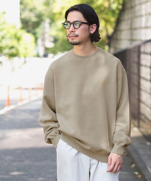 PENDLETON(ペンドルトン)の「PENDLET / 別注 ピグメント クルーネック スウェット(スウェット・メンズ・グレイッシュベージュ/グレイッシュブルー/チャコールグレー・SMALL/MEDIUM/LARGE/X-LARGE)」の15枚目の写真