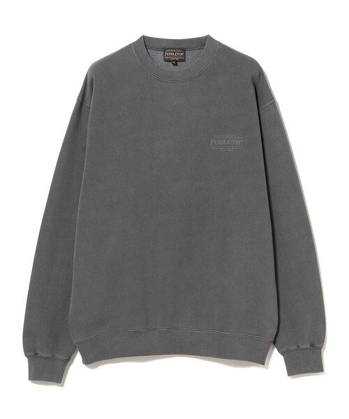 PENDLETON(ペンドルトン)の「PENDLET / 別注 ピグメント クルーネック スウェット(スウェット・メンズ・グレイッシュベージュ/グレイッシュブルー/チャコールグレー・SMALL/MEDIUM/LARGE/X-LARGE)」の7枚目の写真