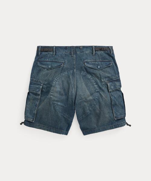 RRL(ダブル アール エル)の「Sedgwick レジメント デニム カーゴ ショートパンツ(カーゴパンツ・メンズ・ブルー・28/30/32/34/36/38/40)」の2枚目の写真