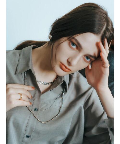 YECCA VECCA（イェッカヴェッカ）の「【2点セット】チェーン×メタルロングネックレス（ネックレス・レディース・ゴールド/シルバー・FREE）」の4枚目の写真