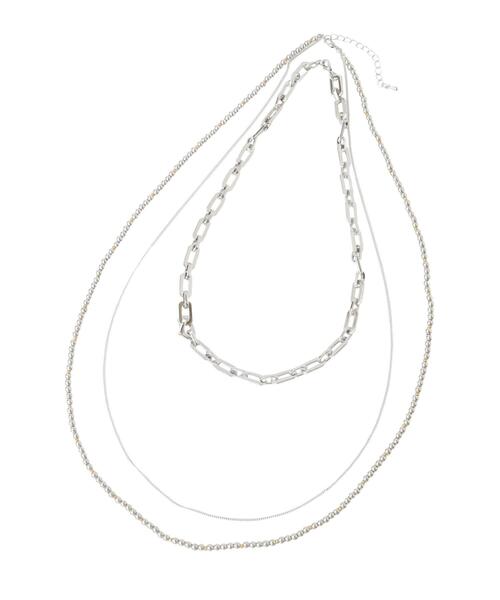YECCA VECCA（イェッカヴェッカ）の「【2点セット】チェーン×メタルロングネックレス（ネックレス・レディース・ゴールド/シルバー・FREE）」の6枚目の写真