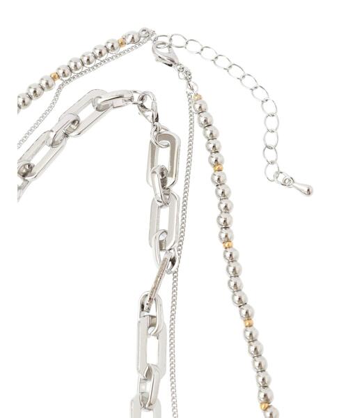 YECCA VECCA（イェッカヴェッカ）の「【2点セット】チェーン×メタルロングネックレス（ネックレス・レディース・ゴールド/シルバー・FREE）」の7枚目の写真