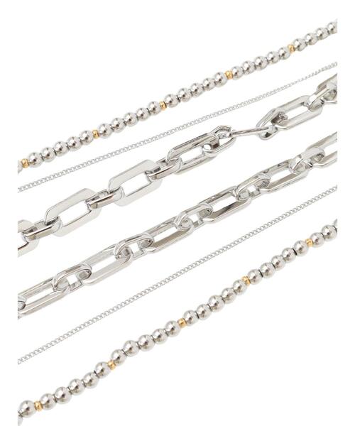 YECCA VECCA（イェッカヴェッカ）の「【2点セット】チェーン×メタルロングネックレス（ネックレス・レディース・ゴールド/シルバー・FREE）」の8枚目の写真