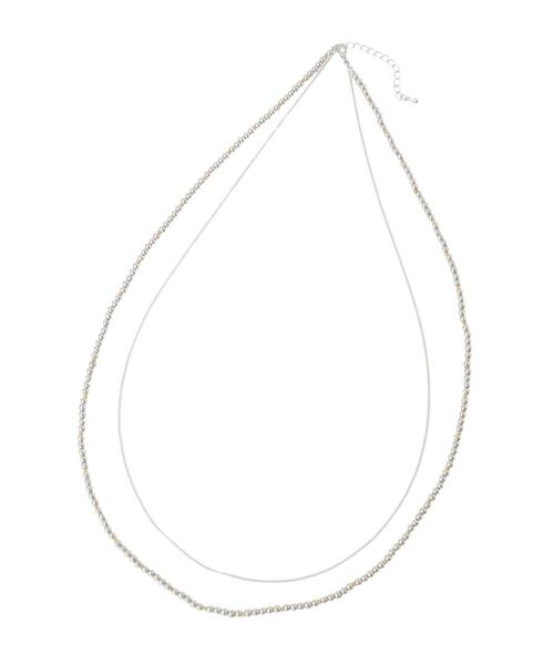 YECCA VECCA（イェッカヴェッカ）の「【2点セット】チェーン×メタルロングネックレス（ネックレス・レディース・ゴールド/シルバー・FREE）」の10枚目の写真