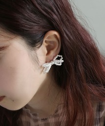 colleca la（コレカラ）の「パール/ビーズリボンピアス（ピアス（両耳用））」