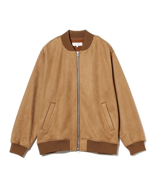 ジャケット・アウター BEAMS FAKE SUEDE ZIP BLOUSON CAMEL B:MING by BEAMS（ビーミングバイビームス）の「フェイク スウェード