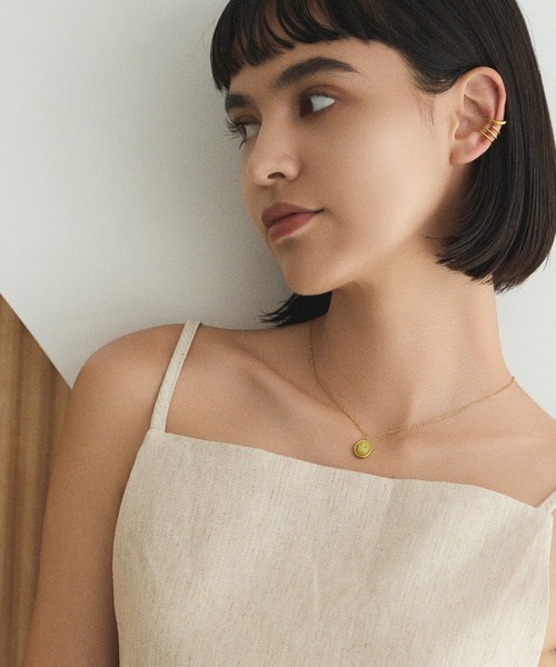 CENE（セネ）の「【CENE】セネ/ラウンドストーンネックレス（ネックレス・レディース・ブラック/ライトブルー/イエロー・FREE）」の12枚目の写真