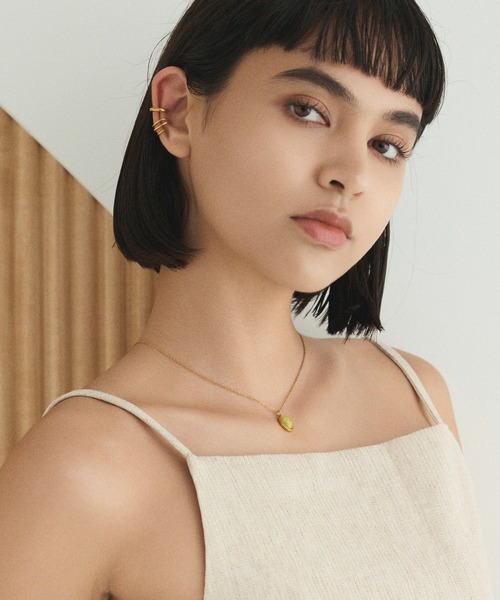 CENE（セネ）の「【CENE】セネ/ラウンドストーンネックレス（ネックレス・レディース・ブラック/ライトブルー/イエロー・FREE）」の15枚目の写真