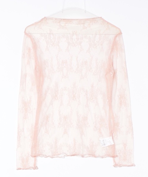 Chiina（チーナ）の「【Chiina】シースルーハイネックトップス（その他トップス・レディース・アイボリー/カーキ/ブルー/ピンク/ホワイト・FREE）」の18枚目の写真