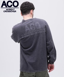 AVIREX | 《CROSSOVER》FADED WASH LONGSLEEVE T-SHIRT / フェイデッド ウォッシュ 長袖Tシャツ / AVIREX / アヴィレックス(Tシャツ/カットソー)