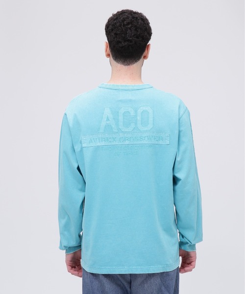 AVIREX（アヴィレックス）の「《CROSSOVER》FADED WASH LONGSLEEVE T-SHIRT / フェイデッド ウォッシュ 長袖Tシャツ / AVIREX / アヴィレックス（Tシャツ/カットソー・メンズ・オフホワイト/チャコール/サックスブルー・LARGE/MEDIUM/XX-LARGE/X-LARGE）」の20枚目の写真