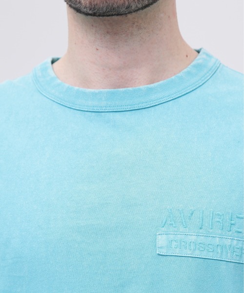 AVIREX（アヴィレックス）の「《CROSSOVER》FADED WASH LONGSLEEVE T-SHIRT / フェイデッド ウォッシュ 長袖Tシャツ / AVIREX / アヴィレックス（Tシャツ/カットソー・メンズ・オフホワイト/チャコール/サックスブルー・LARGE/MEDIUM/XX-LARGE/X-LARGE）」の21枚目の写真