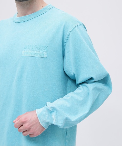 AVIREX（アヴィレックス）の「《CROSSOVER》FADED WASH LONGSLEEVE T-SHIRT / フェイデッド ウォッシュ 長袖Tシャツ / AVIREX / アヴィレックス（Tシャツ/カットソー・メンズ・オフホワイト/チャコール/サックスブルー・LARGE/MEDIUM/XX-LARGE/X-LARGE）」の22枚目の写真