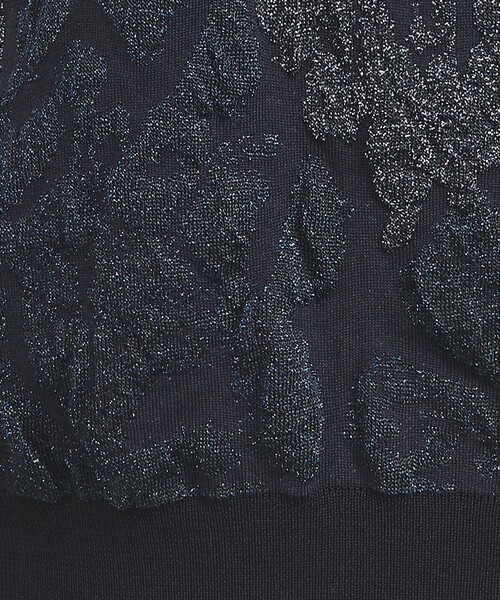 WRAPINKNOT（ラッピンノット）の「【別注】＜WRAPINKNOT＞ラメ ニットベスト -united LOVE project 2024（ベスト・レディース・オフホワイト/ネイビー・0）」の16枚目の写真