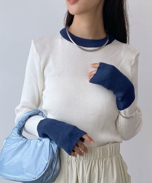 United store(ユナイテッドストア)の「サムホールニット(ニット/セーター・レディース・ホワイト/ライトグレー/ブラック/グレー・FREE)」の5枚目の写真