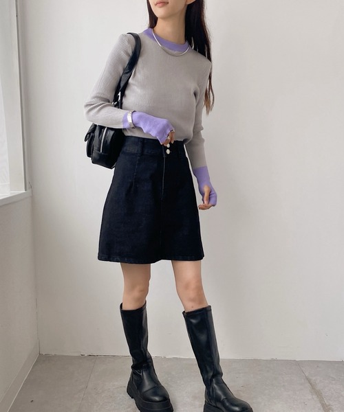 United store(ユナイテッドストア)の「サムホールニット(ニット/セーター・レディース・ホワイト/ライトグレー/ブラック/グレー・FREE)」の21枚目の写真