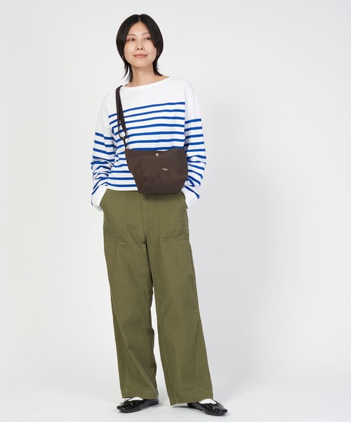ORCIVAL（オーシバル）の「SHOULDER POUCH MEDIUM ショルダー ポーチ ミディアム（ショルダーバッグ・レディース・ブラウン/キナリ/ライトベージュ/チャコールグレー/ホワイト系・ONE SIZE）」の21枚目の写真