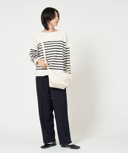 ORCIVAL（オーシバル）の「SHOULDER POUCH MEDIUM ショルダー ポーチ ミディアム（ショルダーバッグ・レディース・ブラウン/キナリ/ライトベージュ/チャコールグレー/ホワイト系・ONE SIZE）」の10枚目の写真