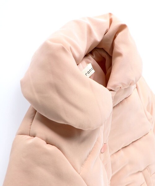 BRANSHES（ブランシェス）の「ショールカラー中綿ジャケット（ブルゾン・キッズ・ピンク・150/90/130/110/140/120/100）」の5枚目の写真