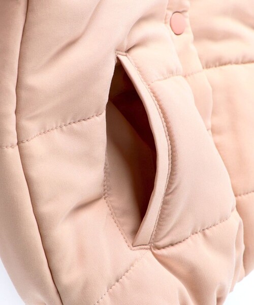 BRANSHES（ブランシェス）の「ショールカラー中綿ジャケット（ブルゾン・キッズ・ピンク・150/90/130/110/140/120/100）」の6枚目の写真