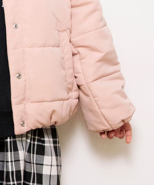 BRANSHES（ブランシェス）の「ショールカラー中綿ジャケット（ブルゾン・キッズ・ピンク・150/90/130/110/140/120/100）」の7枚目の写真