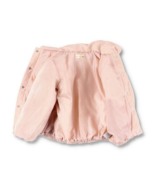 BRANSHES（ブランシェス）の「ショールカラー中綿ジャケット（ブルゾン・キッズ・ピンク・150/90/130/110/140/120/100）」の10枚目の写真