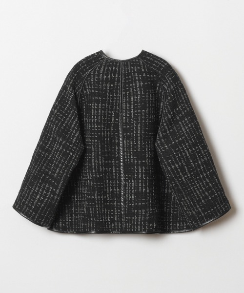 【セール】モノトーンツイードジャケット（ノーカラージャケット）｜HOUSE OF LOTUS（ハウスオブロータス）