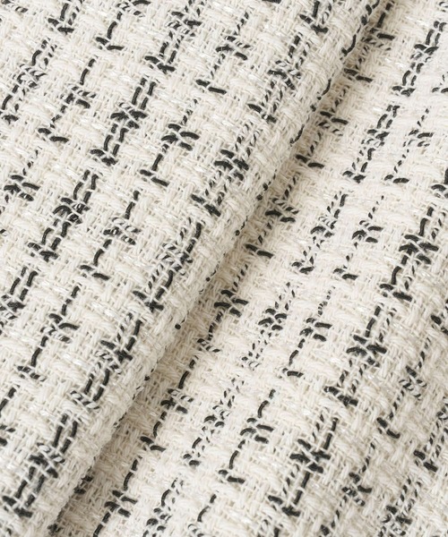 【セール】モノトーンツイードジャケット（ノーカラージャケット）｜HOUSE OF LOTUS（ハウスオブロータス）