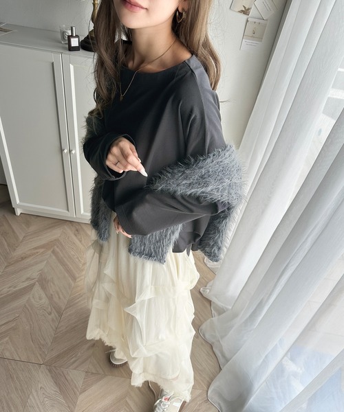 セール】女性らしさ漂う、大人シンプル。シルケット風ボート