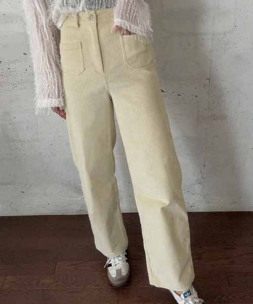 セール】ポケットデザインコーデュロイパンツ[高身長サイズMT有り