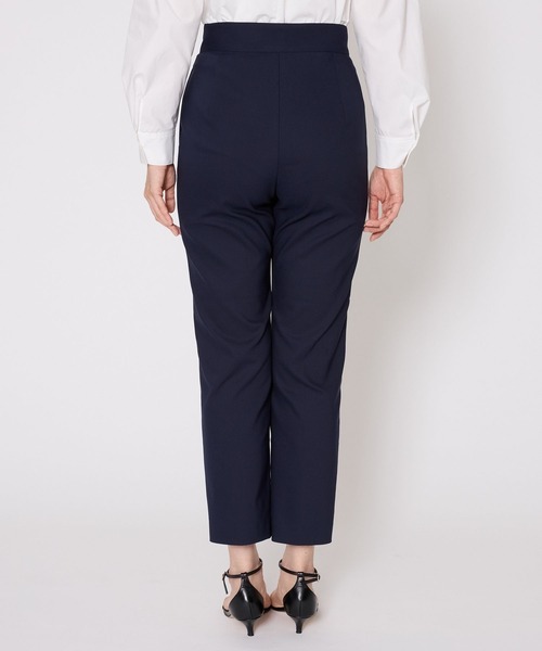 BABYLONE（バビロン）の「ダブルクロステーパードパンツ（スラックス・レディース・ネイビー/ブラック・38inch/36inch）」の3枚目の写真