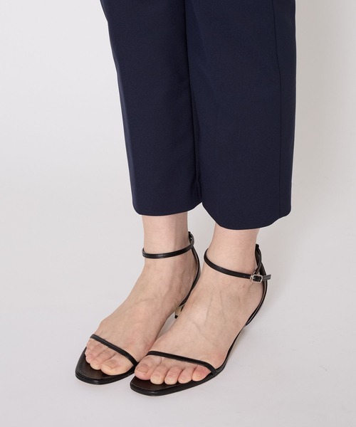 BABYLONE（バビロン）の「ダブルクロステーパードパンツ（スラックス・レディース・ネイビー/ブラック・38inch/36inch）」の7枚目の写真