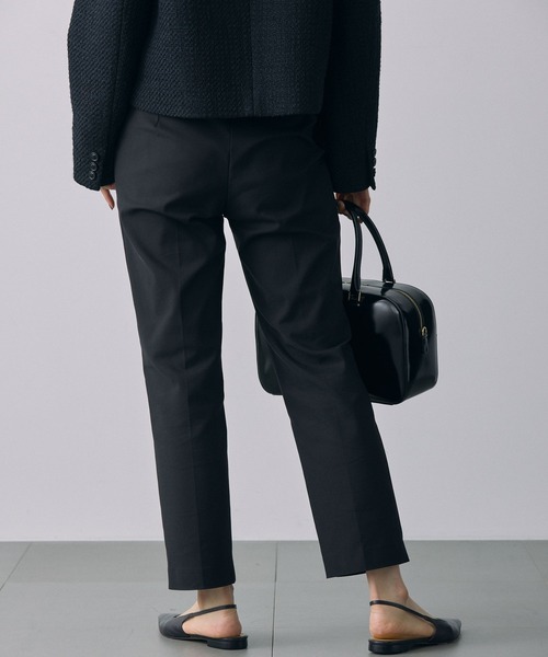 BABYLONE（バビロン）の「ダブルクロステーパードパンツ（スラックス・レディース・ネイビー/ブラック・38inch/36inch）」の21枚目の写真