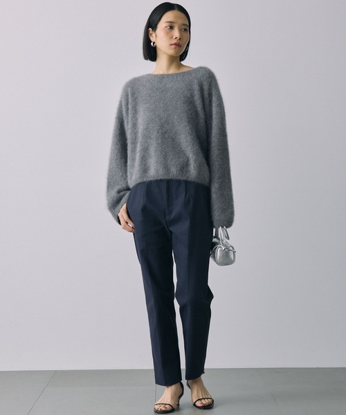 BABYLONE（バビロン）の「ダブルクロステーパードパンツ（スラックス・レディース・ネイビー/ブラック・38inch/36inch）」の16枚目の写真