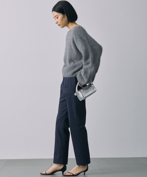 BABYLONE（バビロン）の「ダブルクロステーパードパンツ（スラックス・レディース・ネイビー/ブラック・38inch/36inch）」の17枚目の写真