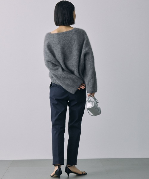 BABYLONE（バビロン）の「ダブルクロステーパードパンツ（スラックス・レディース・ネイビー/ブラック・38inch/36inch）」の18枚目の写真