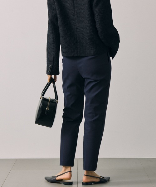 BABYLONE（バビロン）の「ダブルクロステーパードパンツ（スラックス・レディース・ネイビー/ブラック・38inch/36inch）」の12枚目の写真