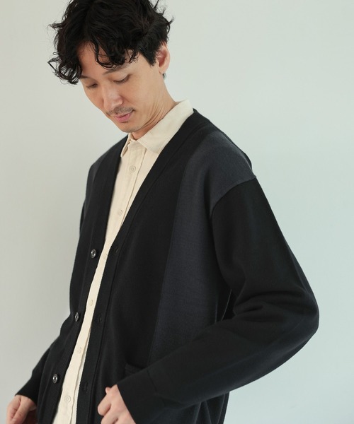 ブラックミーンズ パッチワークロングカーディガン ブラックミーンズ