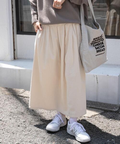 FORK&SPOON（フォークアンドスプーン）の「FORK&SPOON　コーデュロイスカート（スカート・レディース・アイボリー/チャコールグレー/モカ・1/2）」の2枚目の写真