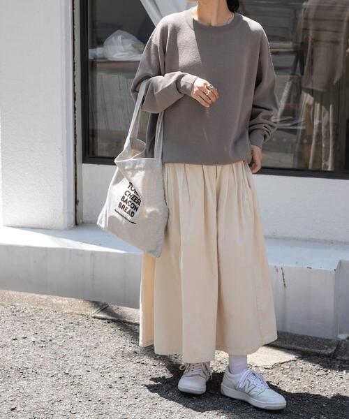 FORK&SPOON（フォークアンドスプーン）の「FORK&SPOON　コーデュロイスカート（スカート・レディース・アイボリー/チャコールグレー/モカ・1/2）」の9枚目の写真