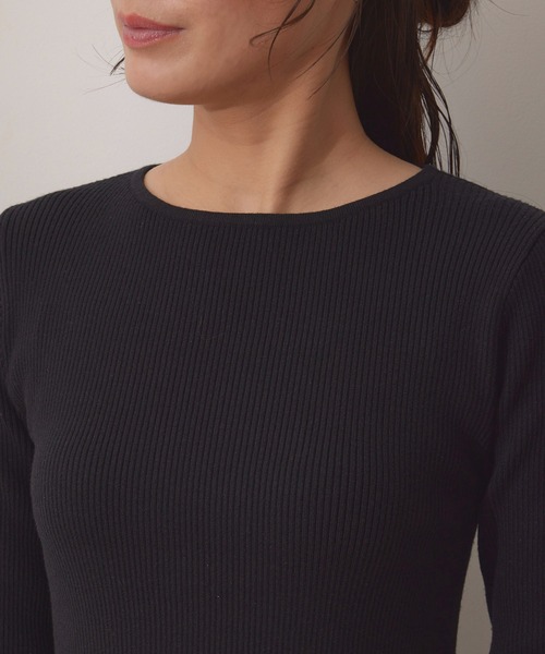 NERGY(ナージー)の「【UV&保温&ウォッシャブル】ニットドッキングバルーンワンピース(ワンピース・レディース・ブラック/オフホワイト・FREE)」の16枚目の写真